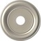 Ekena Millwork Traditional PVC Medallion (Canopies up to 9 1/2"), 16"OD x 3 1/2"ID x 1 3/8"P, Bright Coat Aluminum CMP16TRBAL - alternate 1